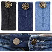 Extensor de Cintura para Jeans- Pantalones- vestidos y faldas- Juego de 3 - 6- Alargador Pantalones hasta 5 cm…